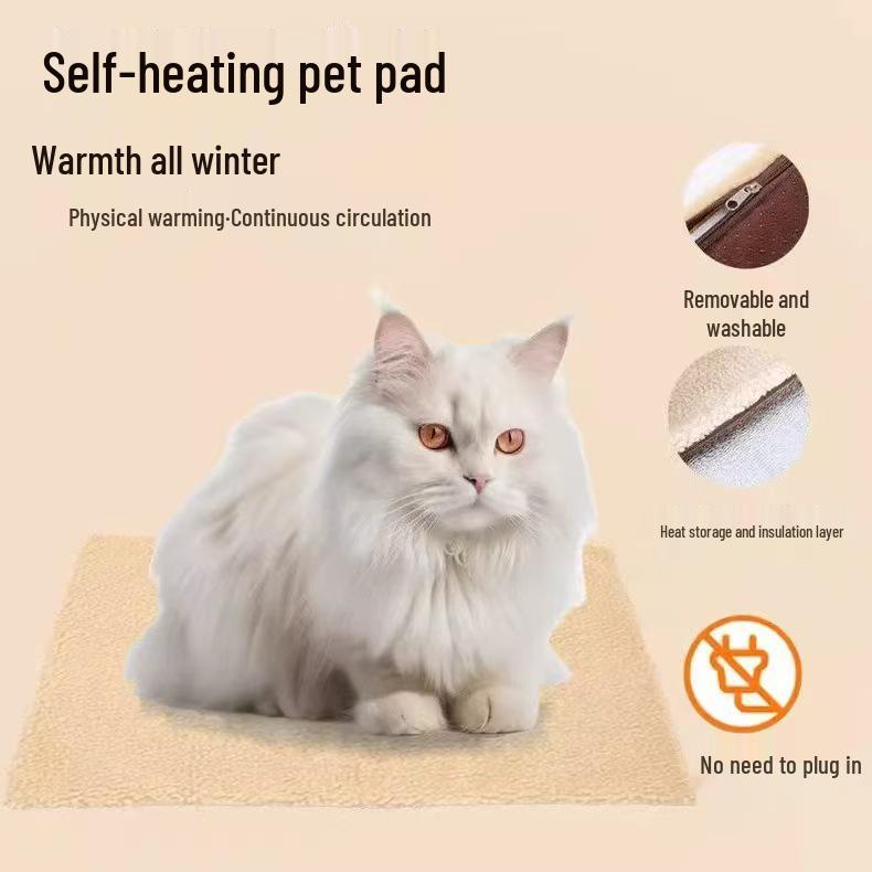 Self-Heating Winter Pet Mat: Warm Sleeping Cushion for Dogs & Cats