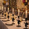 European Style Iron Art Candlestick High Foot Metal Candle Stand Cupid Candle Holder  Anniversary
