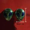 Halloween Alien Mask Disco Mirror Shiny Mask Party Dance Costume Mask Metallic Futuristic Party Prop