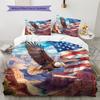 Vintage eagle Pattern Bedding Home Decoration Birthday Gift (1 * duvet cover + 2 * pillowcase, without core)