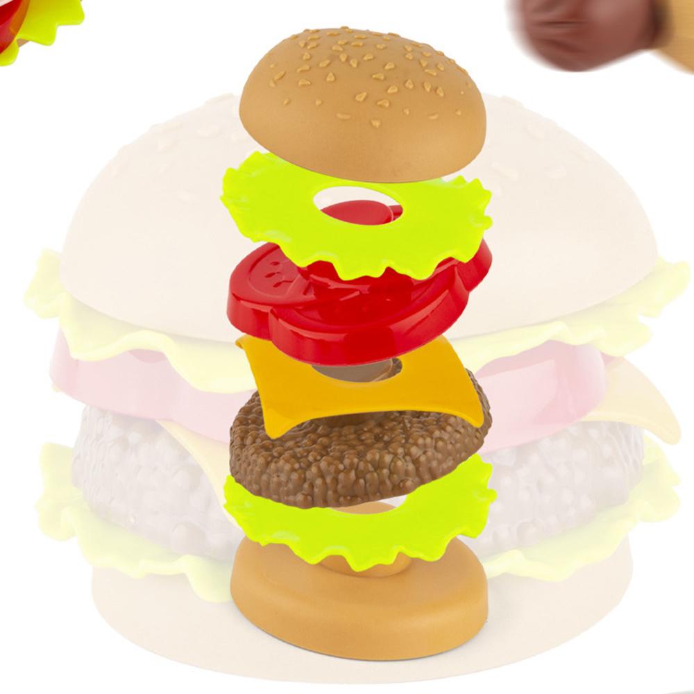 Simulation Burger Set Toy Pretend Cooking Food Play Props For Children