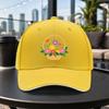 Flower Basket Pattern Baseball Cap Unisex Adjustable Duckbill Cap Casual Lightweight Outdoor Hat Multiple Colors
