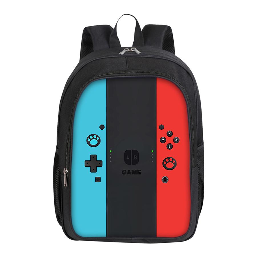 Dinosaur Pattern Square Front Pocket Knapsack for Boys Plus Girls Best Gifts 2D Flat Animated SchoolBags for Children