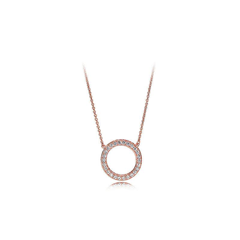 Light Luxury Neckchain Jewelry Necklace Sterling Silver S925 Logo Double Sided Size Necklace Collar Chain