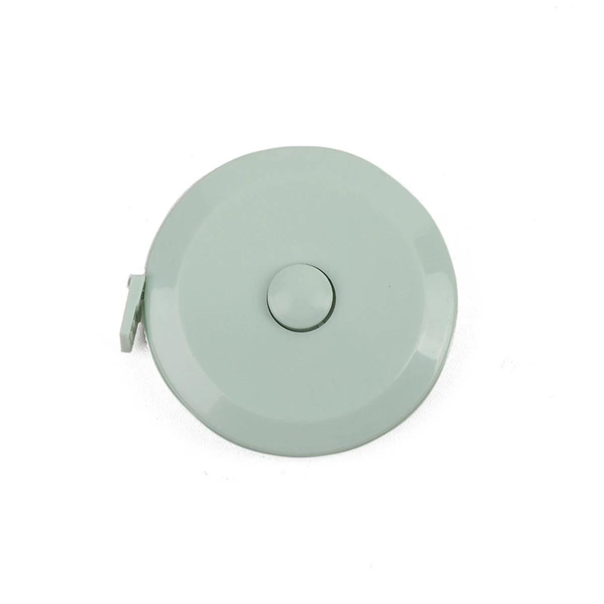 

1 шт.-Маленькая рулетка Автоматическая телескопическая линейка Пластиковая рулетка Линейка для измерения одежды Мини-мягкая рулетка зелёный