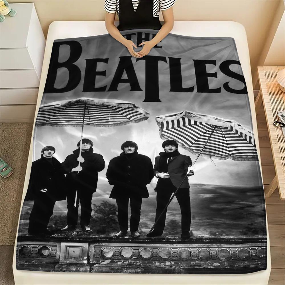 1PC Famous rock band Print FlAannel Blanket, High quality Comfortable for All Seasons, Home Decor, Warmth and Comfort