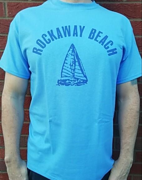 Rockaway Beach Boat T-shirt Punk Rock Music Ramones Johnny Queens New York F019 S