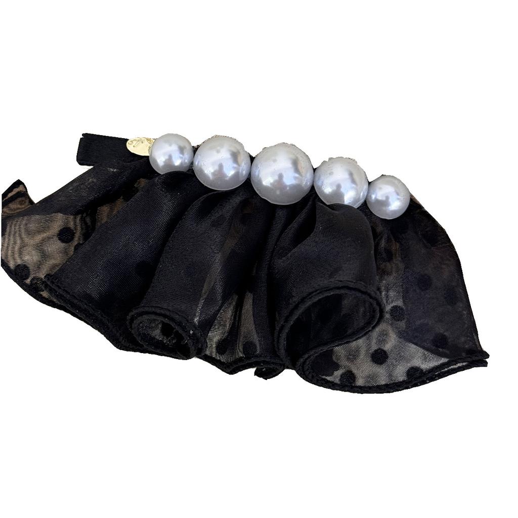 Elegant lace head flower temperament hair clips female back of the head senior sense tie spring clip ponytail buckle  new