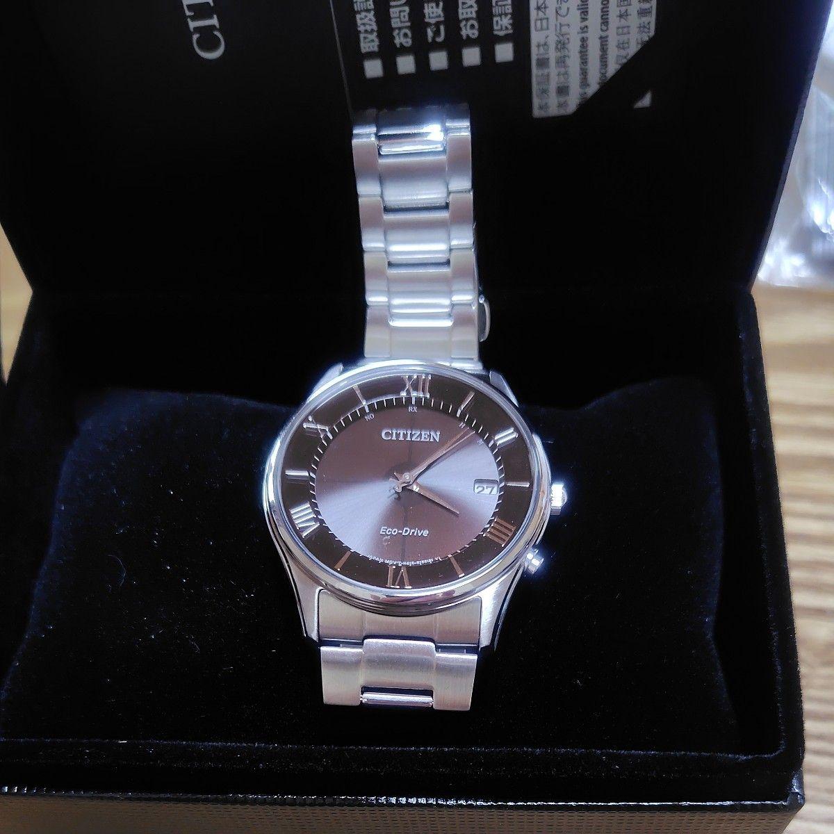 Used CITIZEN Eco-Drive Men s Watch Silver Navy Dial