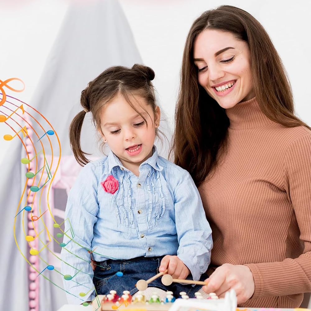 2 Xylophone Wooden and Hammers for Making and Bells Maple Mallets, Mallets, Xylophones, Bells, Woodblocks, (2 Pieces)