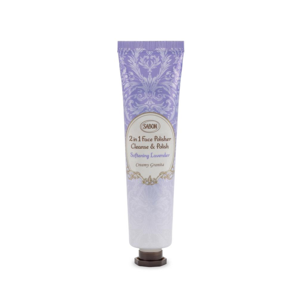 Sabon 2-in-1 Face Polisher Cleanse & Polish Softening Lavender 60ml