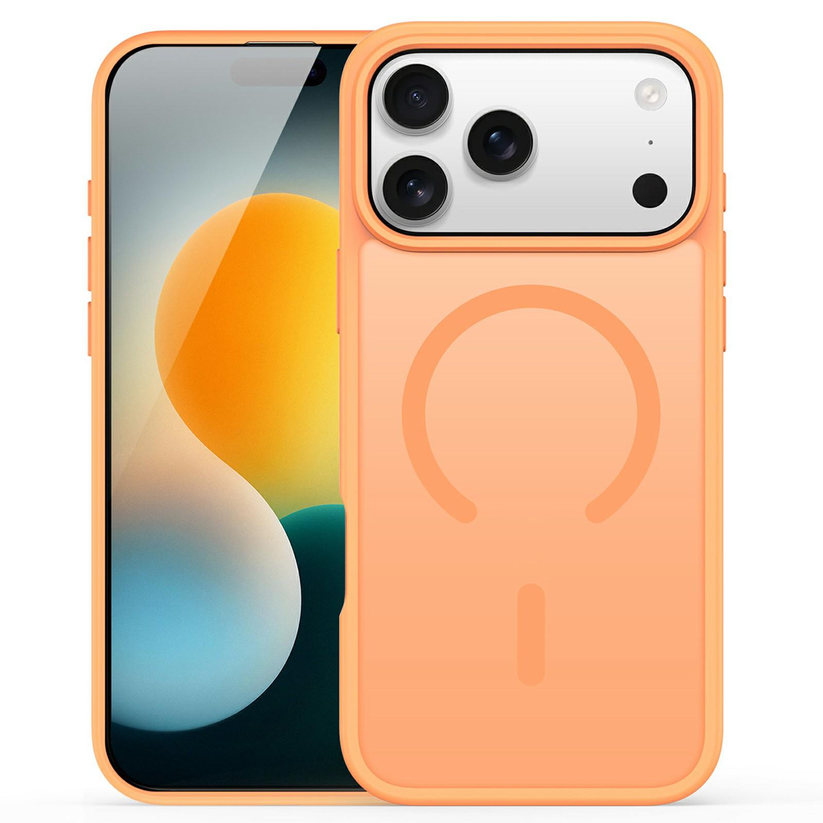 

DUX DUCIS Yind Series For iPhone 17 Pro Max Case TPU+PC Matte Phone Cover Compatible with MagSafe Orange