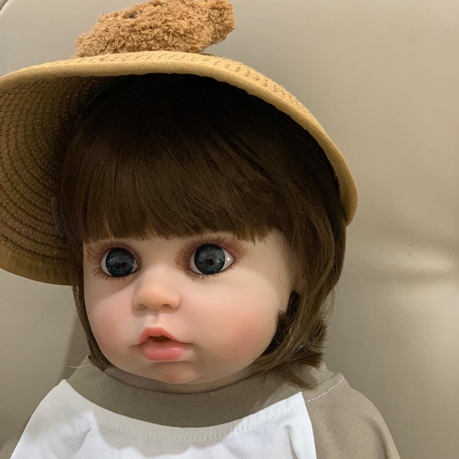Reborn Baby Doll 55CM 22 Inch Full Body Soft Silicone For Girl Bebe Kid Birthday Gift Play House Dress Up Toy