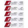 3D Metal Badge Stickers For S2 S line S3 S4 S5 S6 S7 S8 RS3 RS4 RS5 RS6 RS7 RS8 Car Logo Emblem Trunk Decoration Accessories AX2s38