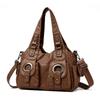 Vintage Leather Hobo Bag for Women Large Capacity Shoulder Bag Women Bags Ladies Leather Messenger Bags