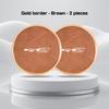 Car Leather Alloy Coaster For Kia GTLine RIO K2 K3 K4 K5 k8 Sportege Picanto Optima Soul Ceed Water Cup Holder Pad Non-slip Mat rnqt40