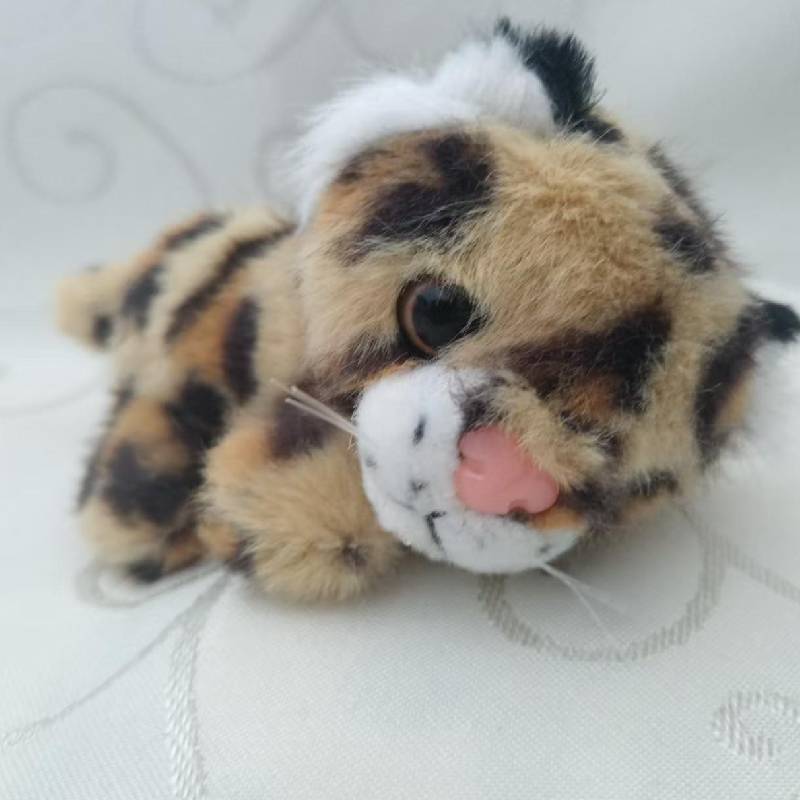 Tiger Refrigerator Magnet Plush Toy With Pp Cotton For Kitchen Decor And Gift