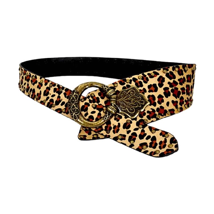 Корсетный Пояс для Женщин Мужчин Унисекс Модный Пояс из Искусственной Кожи Панк Заклепки Шипы Пояс на Талию Западные Рок-н-Ролл Украшения на Талию