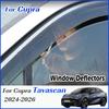 Para CUPRA Tavascan 2024 2025 2026 Deflectores de Viento para Ventana de Coche Protectores de Lluvia Visores de Ventilación tira decorativa tira brillante impermeable