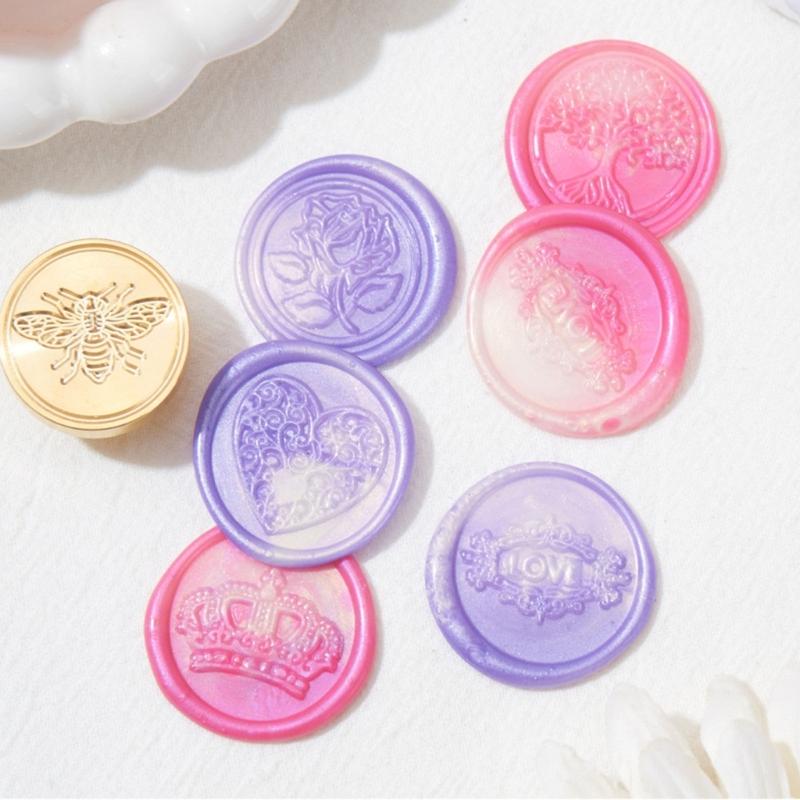 Retro Wax Seal Stamp Bees Heart Love Sealing Waxed Stamp for Invitation Envelopes Cards Photo Letter Decoration