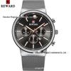 REWARD Men's Ultra-Thin Waterproof Quartz Wristwatch - Style 63060M