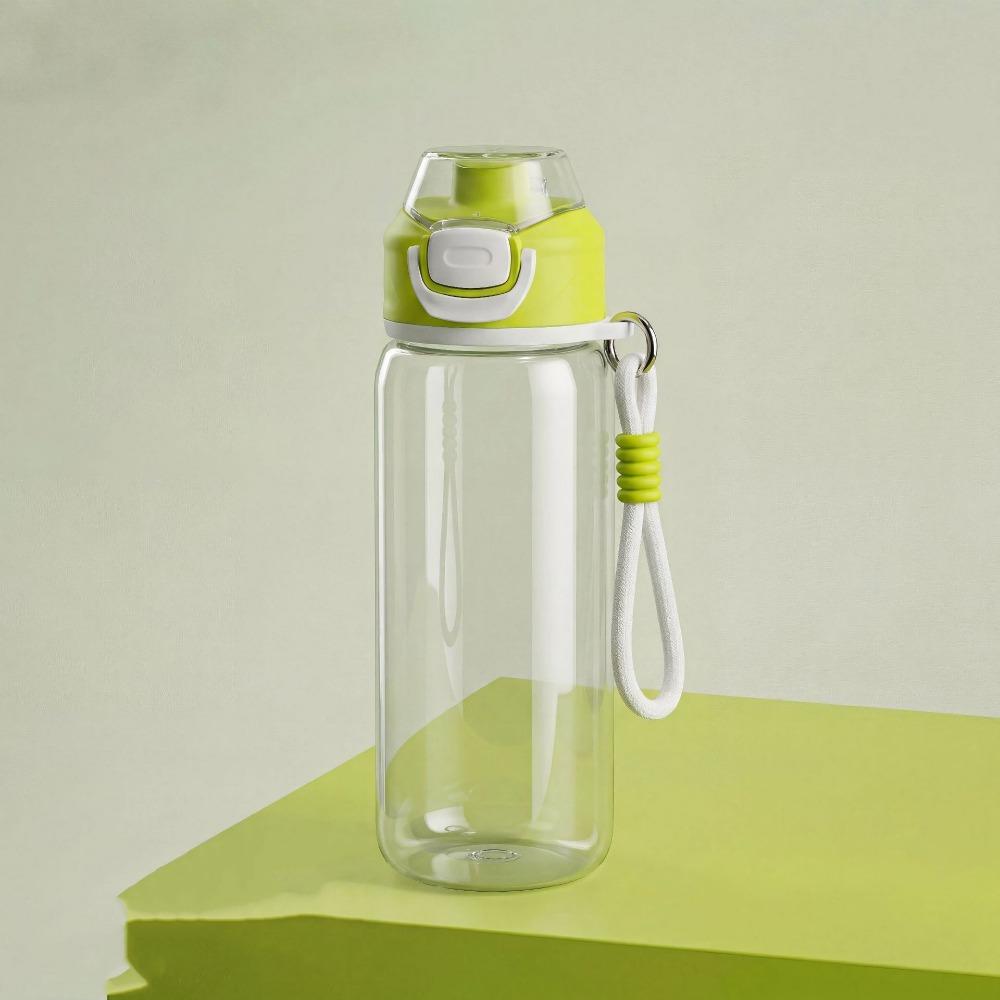 Heat Resistant Drinking Straw Cup Large Capacity Plastic Water Bottle Cycling зелёный