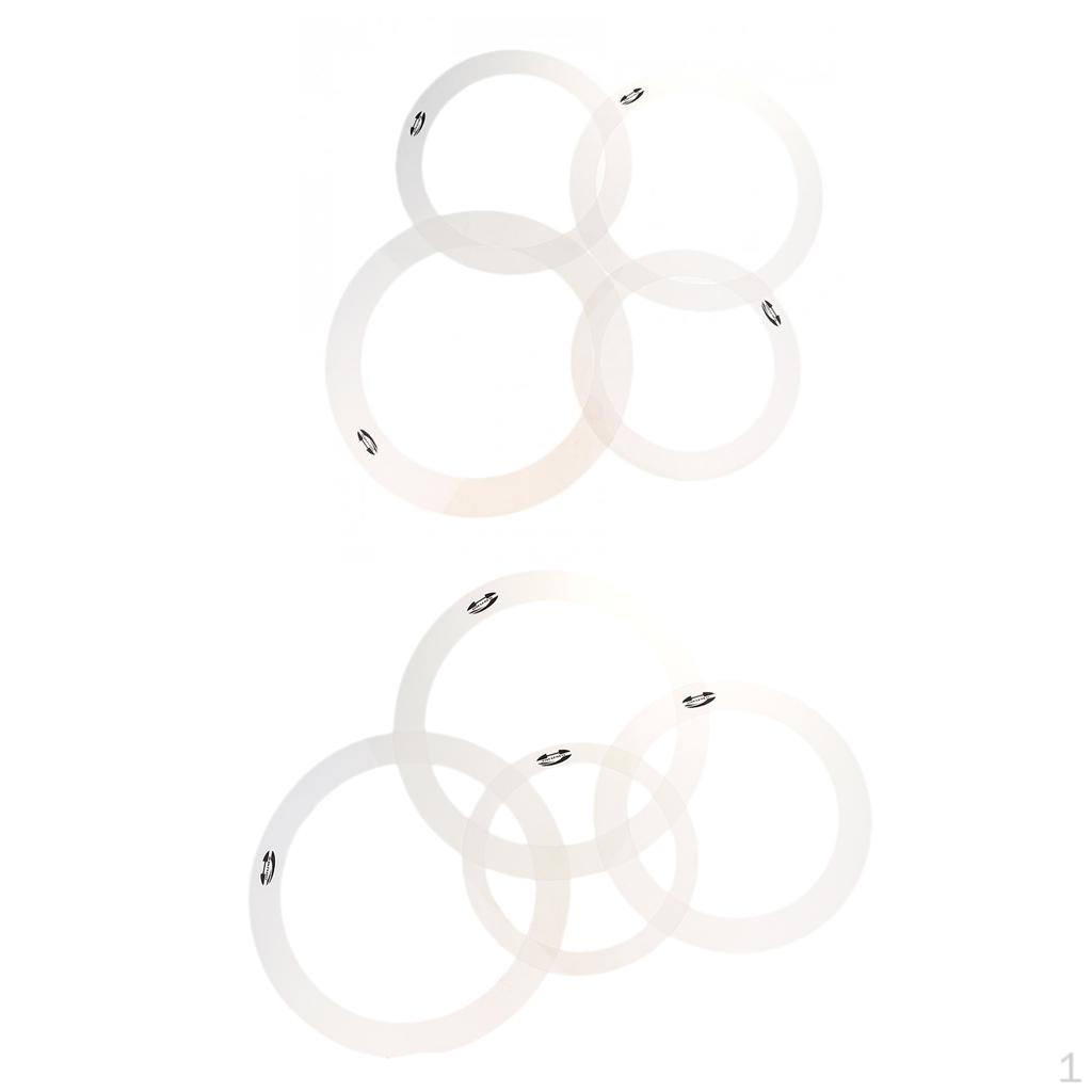 

2 Packs Drum Muffler Dampening Control Rings for Percussion Instrument