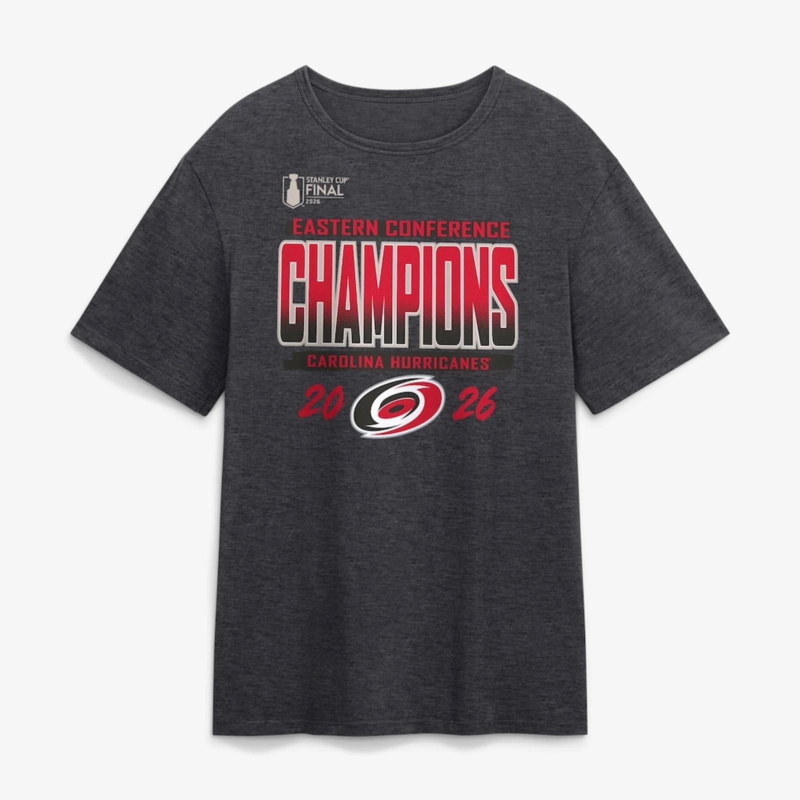 Carolina Hurricanes Shirt 2026 NHL Eastern Conference Champions Locker Room Tee L