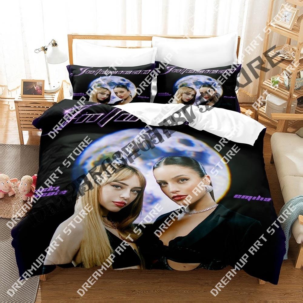 3D Print Emilia Mernes Singer Bedding Set Twin Queen King Full Size Duvet Cover Pillowcase Bed boys girls Adult Home Textiles