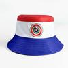 Paraguay National Emblem Bucket Hat Lightweight Breathable Fabric Adjustable Size Outdoor Sun Protection Hat