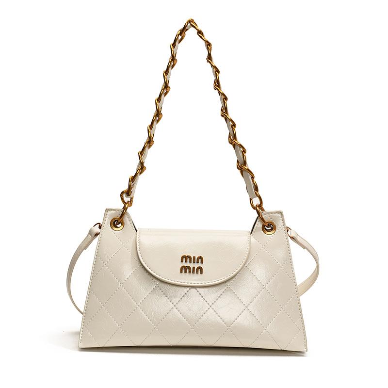 Rhombus chain bag women's autumn and winter 2025 new niche design shoulder messenger bag high-end women's small square bag