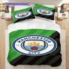 Manchester City Pride Three-piece set (1 * duvet cover + 2 * pillowcase, without core) 2DFlat Christmas birthday gift Duvet cover and pillowcase
