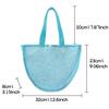 Waterproof Solid Color Mesh Pouch Lightweight Toy Storage Bag Cute Beach Bag  Gift