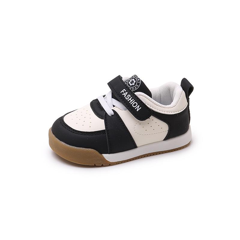 Girls non-slip breathable toddler shoes non-slip sports little white shoes soft baseplate shoes boys anti-kick shoes baby Forrest Gump shoes