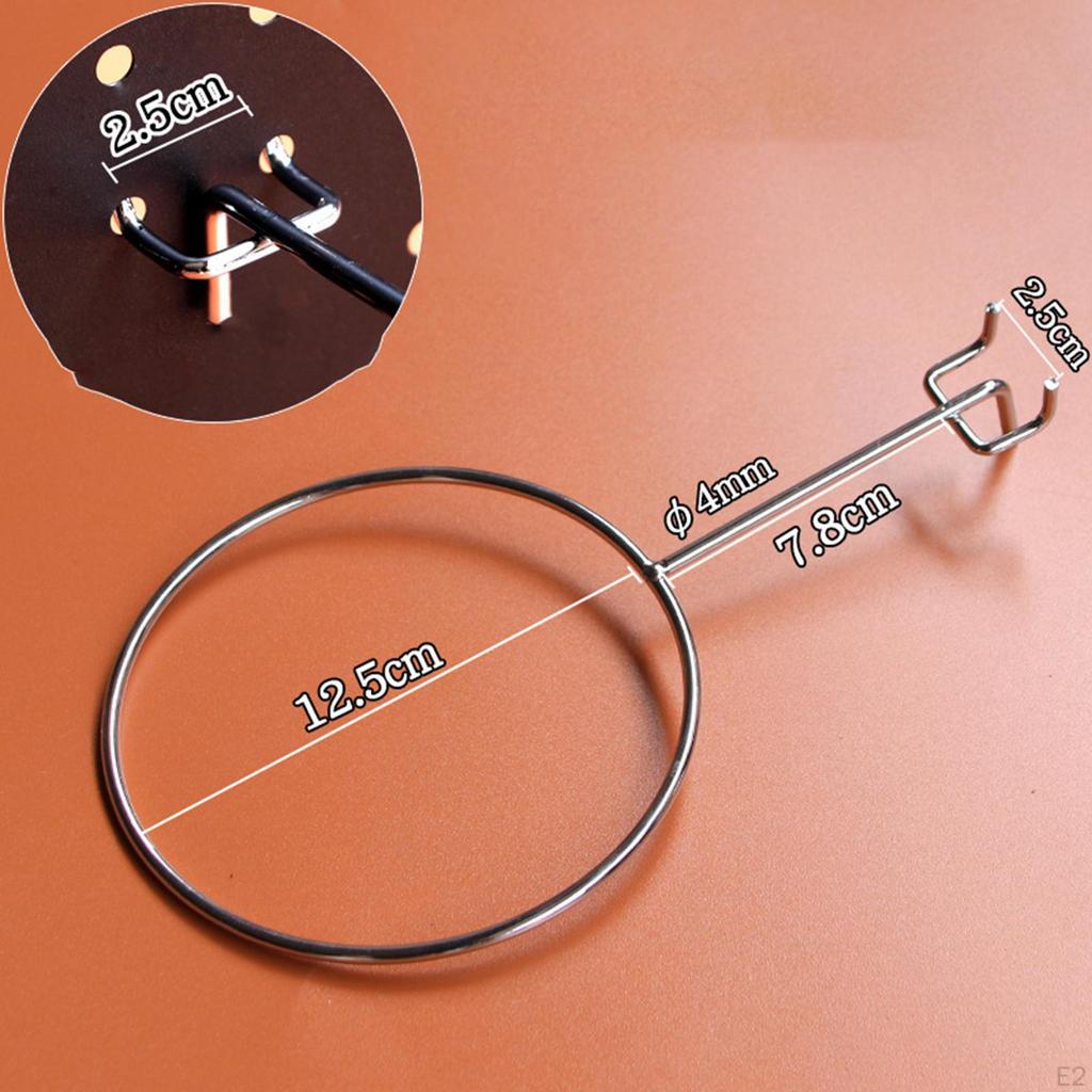 Basketball Storage Rack for Pegboard with 12.5cm Diameter Wall Mount Accessory Football And