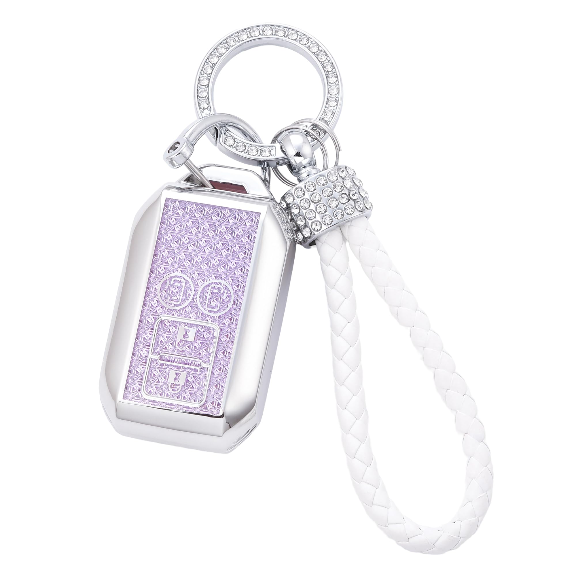 [ZANEKO] Spacia Key Case Compatible with Suzuki Spacia Custom Flare 4 buttons серебряный