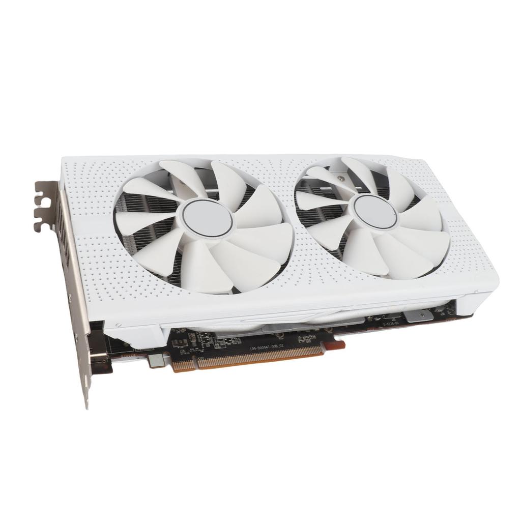 RX580 8GB GDDR5 256bit 4096x2160 Resolution 8Pin Computer Graphics Card with Double Cooling Fans for Home