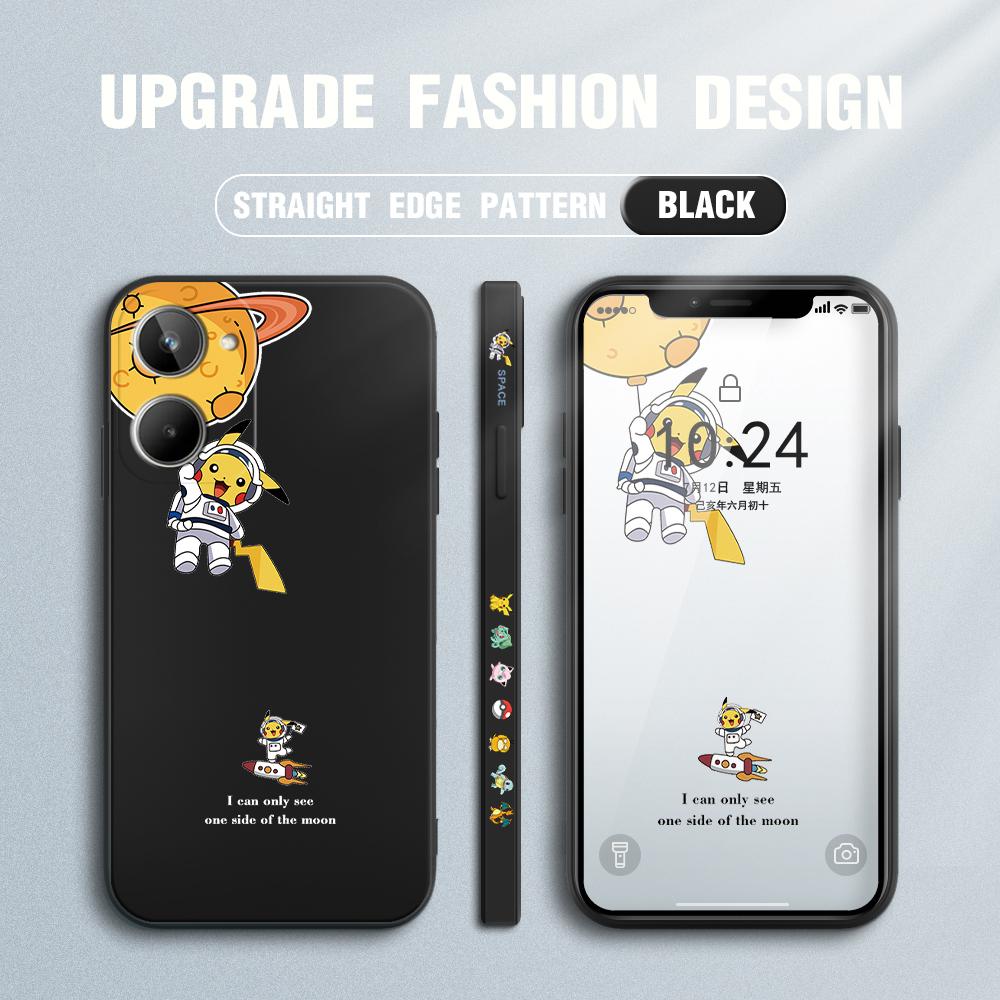 Cute Cartoon Astronaut Phone Case for iPhone 15 14 13 12 11 Samsung Galaxy S23 S22 A52 A52S Soft Full Protection Square Liquid Silicone Cover