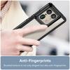 Dla Motorola Edge 50 Ultra 5G/Moto X50 Ultra 5G Etui TPU +Akrylowe Ochronne Przezroczyste Etui na Telefon