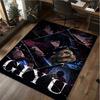 Powerful Anime Characters Home Carpet Office Decorative Carpet For Living Room Bedroom Door Mat Floor Rug Computer Chair Area Rug