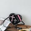 New fashion dark spice heart-shaped trendy cool shoulder bag personalized rivet punk bag cross messenger bag