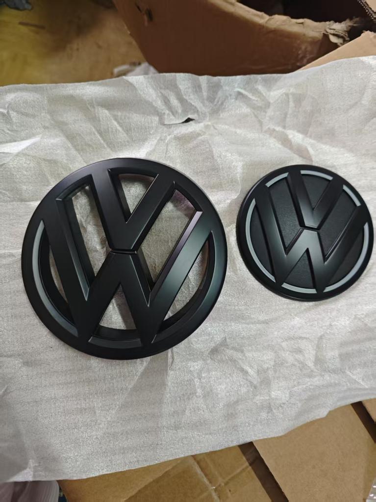 VW 2pcs 3D ABS Car Front Logo Grille Badge Trunk Badge Car Replacement Accessories for vw Tiguan 5N0853601 5ND853630 2012-2017