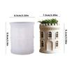 Silicone Planter Molds Castles Shape Crafting Mold for Making Decorative Plant Containers Resin Pieces and Small Holders