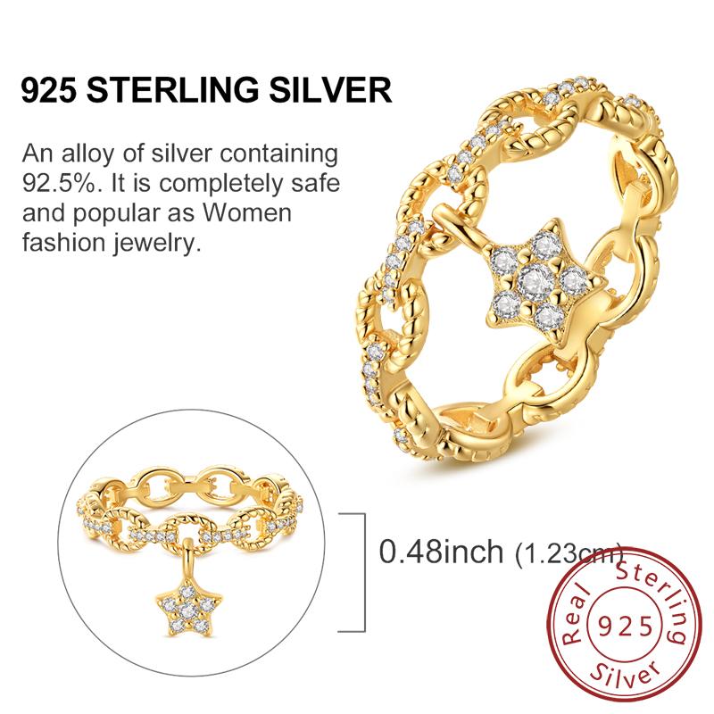 Rings 925 Silver Dragon Star Moon Blue Eyes Firefly Rings For Women Man Wedding Engagement Part Fashion Jewelry Gift