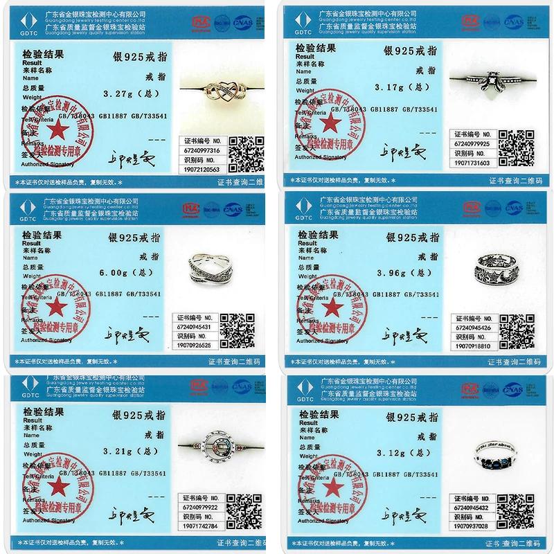 Rings Original 925 Silver Rings Simple Zircon Heart Ring for Wedding Valentine's Day Women Ring Jewelry Gift
