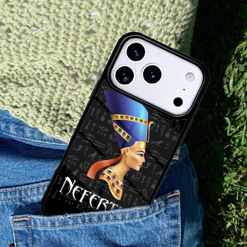 Egypt Nefertiti Anubis Ankh soft phone case cover Compatible with for IPhone 17air 16e 15 14 13 12 11Pro Max 17 Air