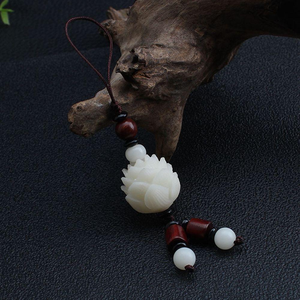 Cord Car Pendent Bag Pendant Bodhi Lotus Flower Keychain Cell Phone Lanyard Mobile Phone Lanyard