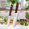 WXCOO 1-3pcs Professional Chef Knife Multi-Purpose Kitchen for Meat Fish Fruits Ultra Sharp Blade Stainless Steel Wooden Handle