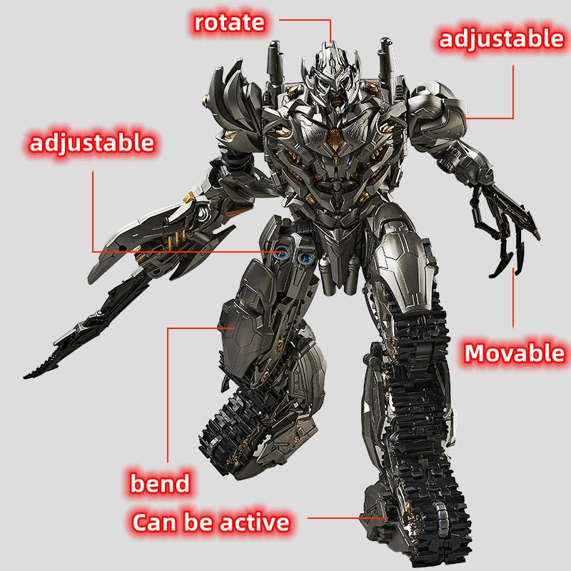 Non-Toxic 28Cm Transformer Robot Movie Large Size Tank Megatron Action Figure Model Toys Boxed Collecting Enthusiast Toys