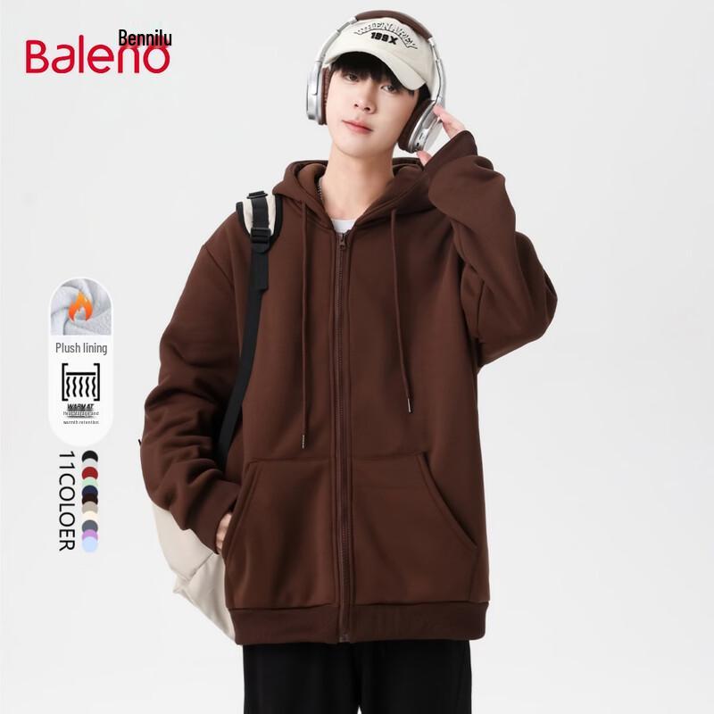Baleno Unisex Hooded Zipper Sweatshirt Jacket